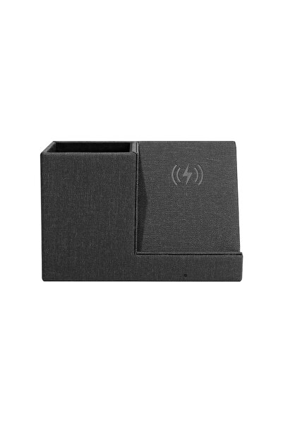 Edman Suport pentru pix cu încărcător wireless rapid QI Ontario SP1, 10W, Negru