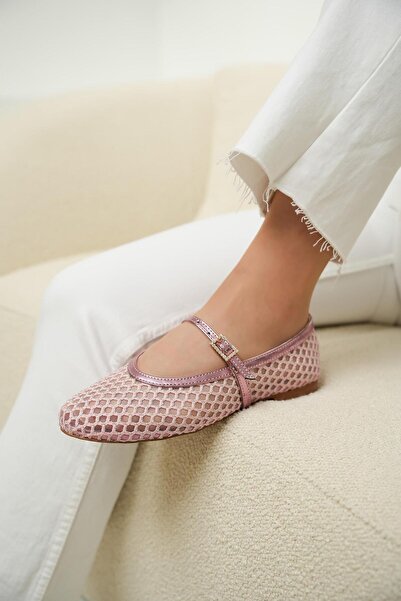 LAMİNTA Laura Şeker Pembe Fileli Kadın Babet