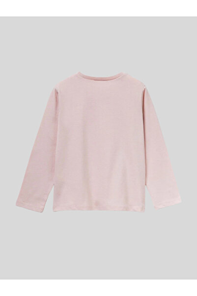 Benetton Girl's Printed Sweatshirt 1-6 Years Old Pink