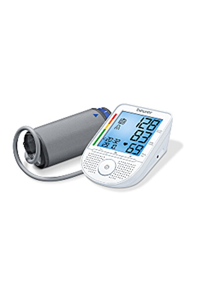 Beurer Electronic Upper Arm Blood Pressure Monitor with Voice Function BM49, White