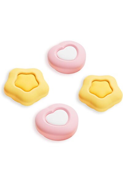 GeekShare 4 قطع من أغطية قبضة الإبهام متوافقة مع Switch 2، أغطية قبضة الإبهام المصنوعة من السيليكون المضادة للانزلاق لجهاز Switch