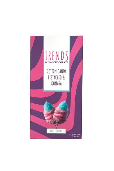Trends Dubai Chocolate حلوى القطن والفستق والكنافة - 165 جم