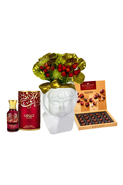 velve Πακέτο Βάζου για Κορίτσια, συμπεριλαμβάνεται σύνθεση με λουλούδια, πραλ...