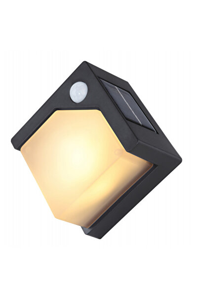 Globo Lighting Lampă solară de exterior cu senzor de mișcare, lumină caldă (3...