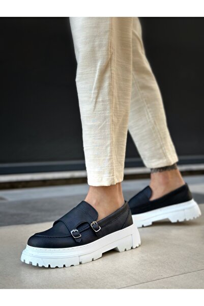 BOA Ba0242 Classic High Sole Black Men's Shoes with Buckle