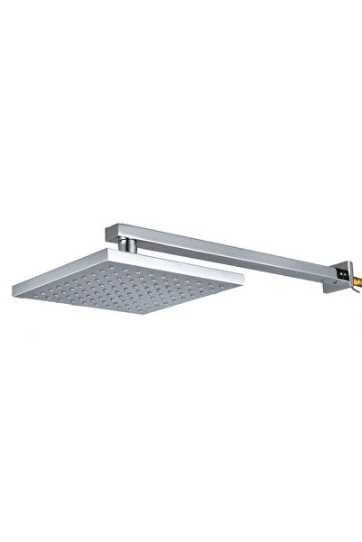 Danube Home رأس دش ميلانو مربع مطري - لمسة نهائية من الكروم | فولاذ مقاوم للص...