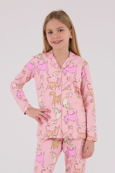 Rolypoly Girl's Pajama Set 2-14 Years Pink