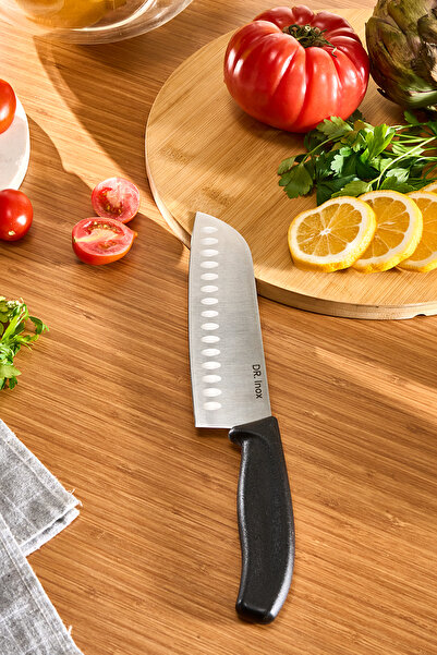 Karaca Dr. Inox Santoku Bıçağı 30 cm Siyah