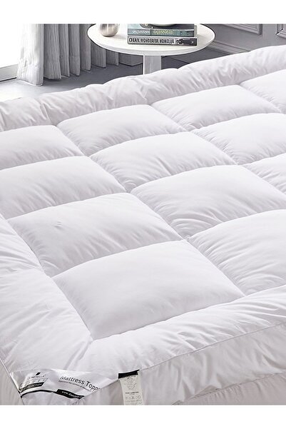 Donetella King Size Mattress Topper 180x200 cm – Brushed Microfiber Shell, 1500 GSM Down Alternative Fill,