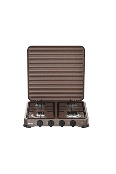 ALBATROS Gas hob APG41BR, 4 burners, 8KW, brown
