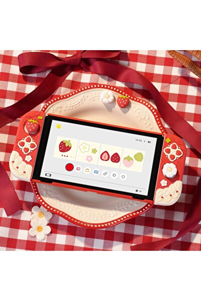 GeekShare Protective Case for Switch OLED Slim Cover Case Compatible with Switch OLED Separable Soft