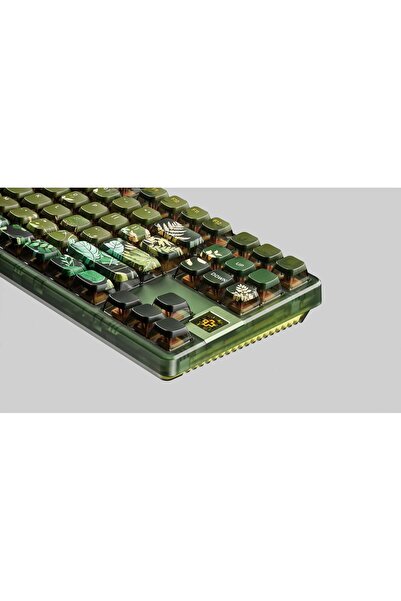 QwertyKey QwertyKey80 Leaf Linear Switch Bluetooth Wireless Hotswap RGB QMK/VIA Mechanical Gaming Keyboard