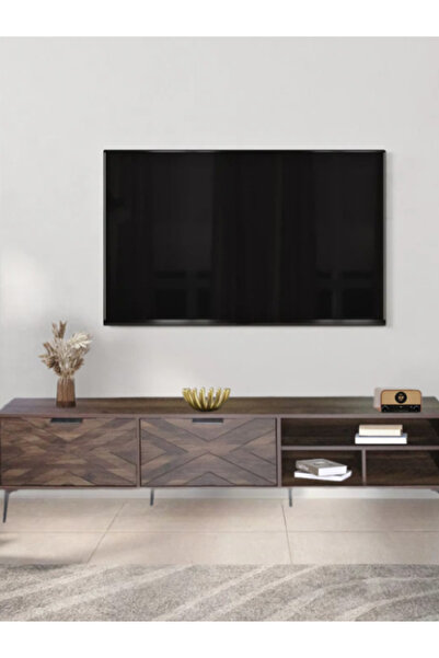 DEC22 180cm TV tables with a distinctive geometric design