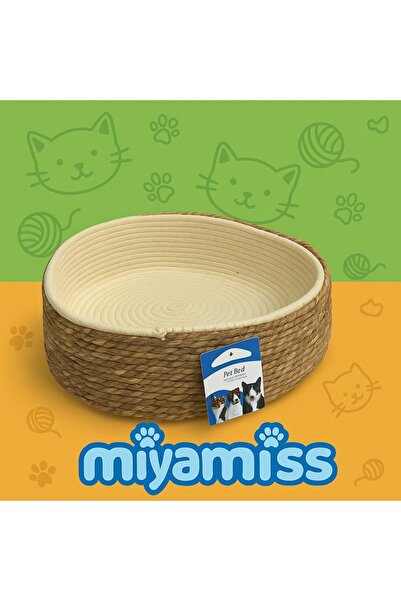 Miyamiss EVCİL HAYVAN HASIR TIRMALAMALI YATAK