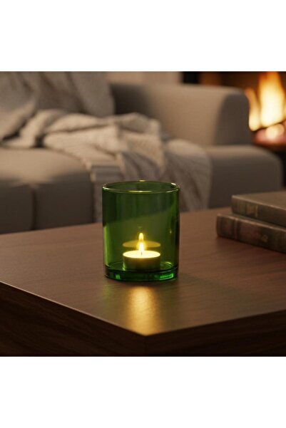 MumvemuM Yeşil Cam Mumluk