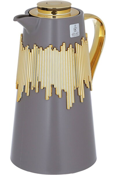 Alsaif Gallery Al Saif Gallery Ibtihal thermos set, 1 liter 1 pieces thermal glass inner container, steel outer