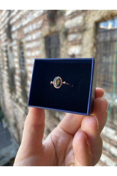 By Atölye Mistiktopaz Taşlı Gümüş Yüzük