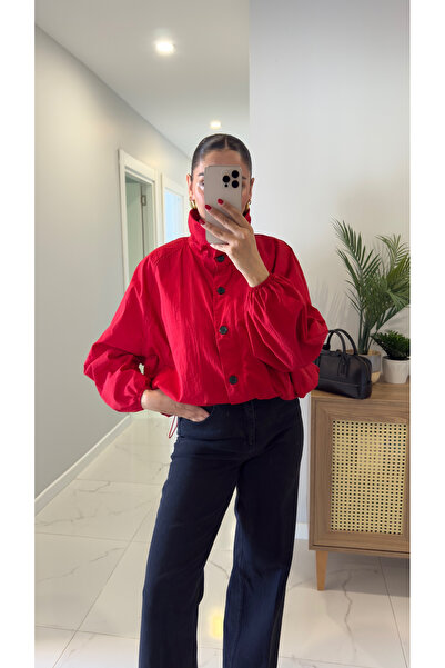 BİRCANÇİL Melina Red Parachute Jacket