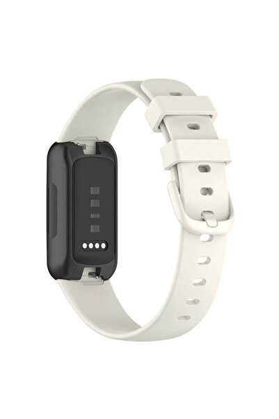 Edman curea compatibilă cu Fitbit Inspire 3, mărimea S, alb lunar