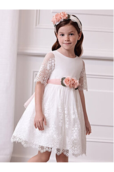 Abel & Lula Κομψό φόρεμα για κορίτσια abel lula 5034 Λευκό