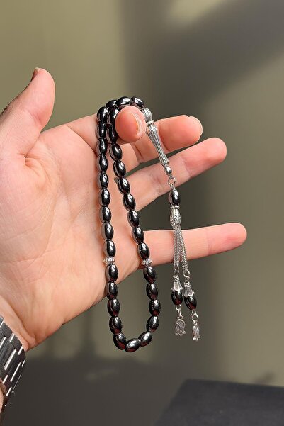 TESBİHKENTİ Arpa Tane Hematit Taşı Tesbih