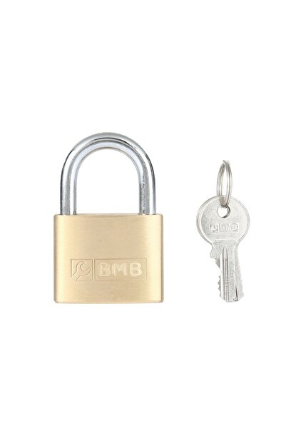 Lawazim قفل نحاسي من BMB بثلاثة مفاتيح - قفل بيضاوي 50 مم للأبواب والخزائن وا...