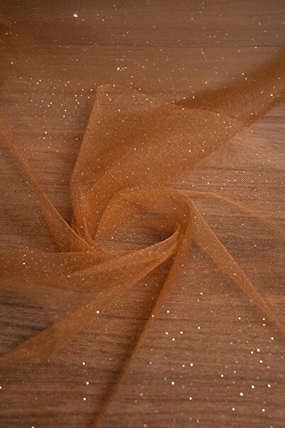 Kumaş Deposu قماش فيكتوريا سيلك تول بلون الزعفران