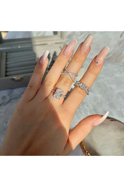 HAVANA JEWELLERY Inel HAVANA Argint 925 placat cu Rodiu si Cristale Swarovski