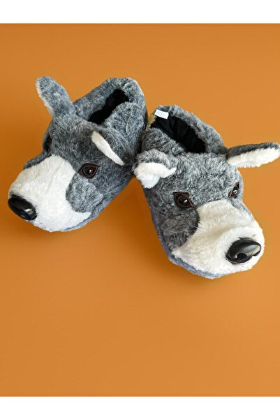 Twigy Hayvanlı Kurt Kışlık Panduf