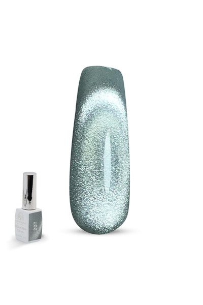 global fashion طلاء أظافر جل عيون القطة سنو وايت ثلاثي الأبعاد - 15 مل، جل لا...