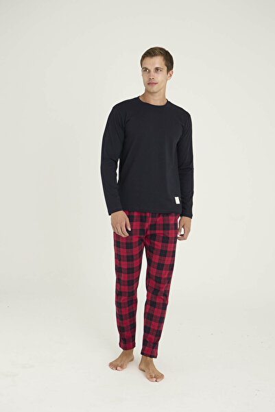 KLY 100% Cotton Men's O-Collar Pajama Set Stylish Design