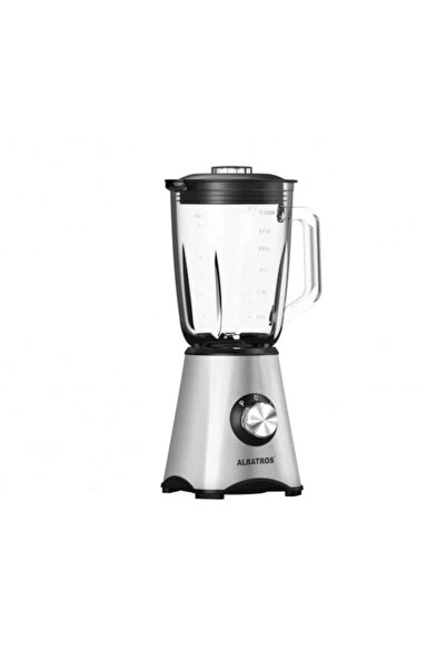 ALBATROS Blender BM703A, 700 W, 2 viteze + funcție Pulse, bol de sticlă de 1,5 l, finisaj din oțel inoxidabil