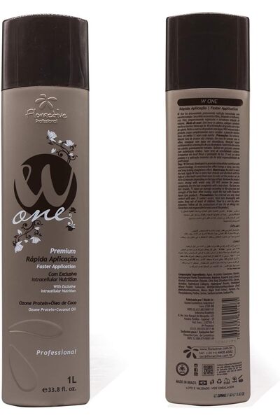 floractive شامبو بروتين نانو دبليو 1 لتغذية الشعر، خالي من الفورمالديهايد، 1 لتر