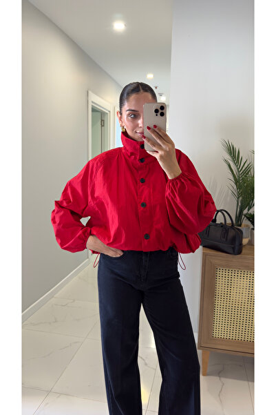 BİRCANÇİL Melina Red Parachute Jacket