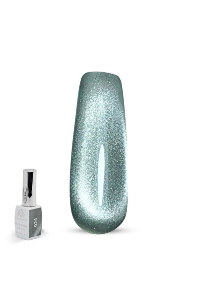 global fashion طلاء أظافر جل عيون القطة سنو وايت ثلاثي الأبعاد - 15 مل، جل لا...