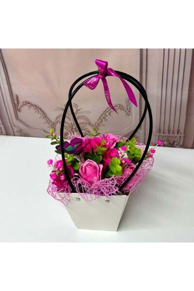 velve Cosulet floral Roses Scent, cu trandafiri din sapun parfumati si plante...