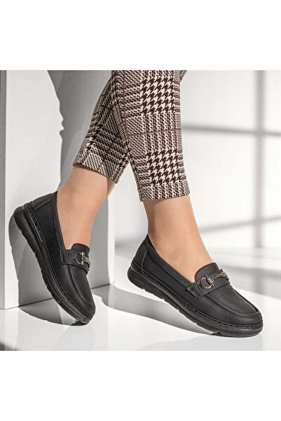 Modlet.ro Γυναικεία μαύρα loafers MOD13270