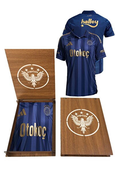 Fenerbahçe Original 2025/2026 Navy Blue Jersey with Gift Wooden Box