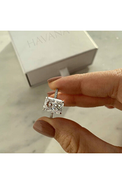 HAVANA JEWELLERY Inel HAVANA Argint 925 placat cu Rodiu si Cristale Swarovski