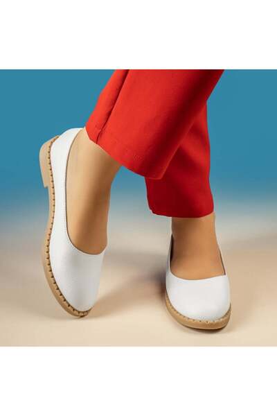 Modlet.ro Balerini albi pentru femei MOD03589