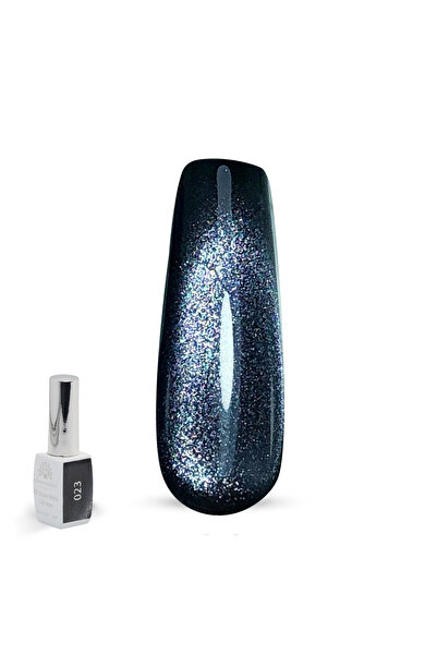 global fashion طلاء أظافر جل عيون القطة سنو وايت ثلاثي الأبعاد - 15 مل، جل لا...