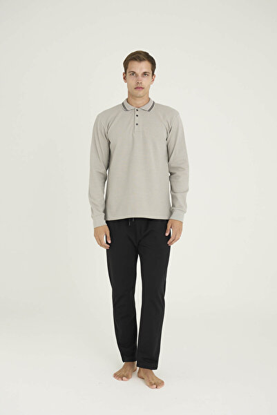 KLY Σετ ανδρικής φόρμας με λαιμόκοψη πόλο από 80% βαμβάκι