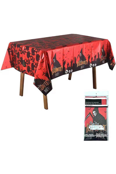 OEM Halloween themed tablecloth, scary design, 183 x 137 cm, 2260-9E