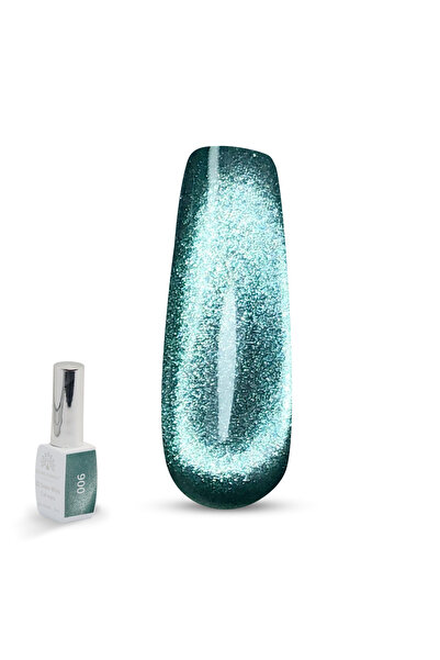 global fashion طلاء أظافر جل عيون القطة سنو وايت ثلاثي الأبعاد - 15 مل، جل لا...