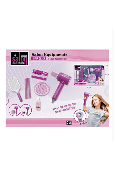 velve Set de jucarii, infrumusetare si coafura pentru fetite, Salon Beauty, c...