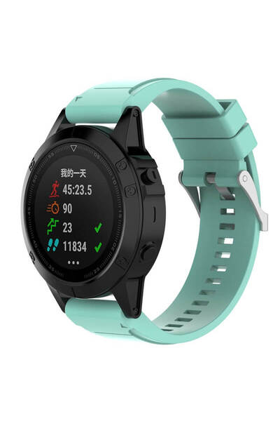 Edman strap compatible Garmin Fenix 6X/6x pro solar/5x/5x Puls/Fenix 3/3 sapphire, 26 mm,Turquoise