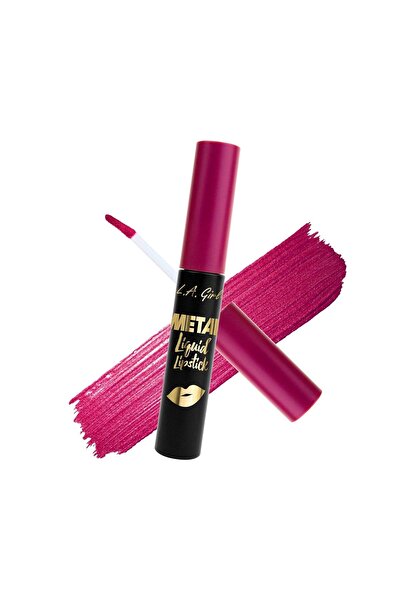 L.A. Girl أحمر شفاه سائل معدني، لامع