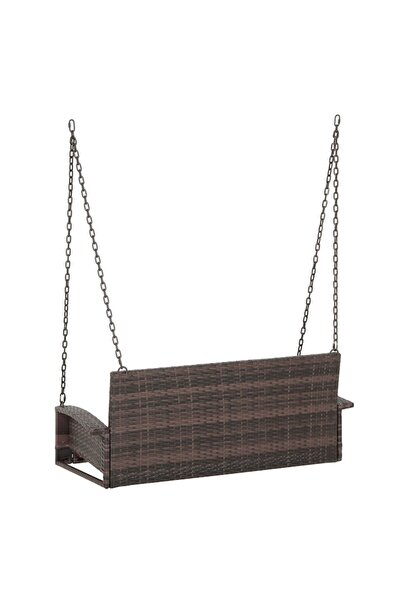 Maison Mex 2-seater garden/terrace swing, LISBOA, L.130 l.58 H.60 cm, brown/red