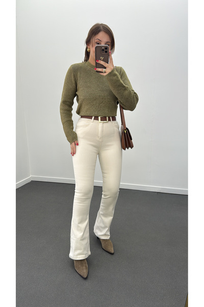 Narferita Chicago Süper Yüksek Bel Flare Jeans