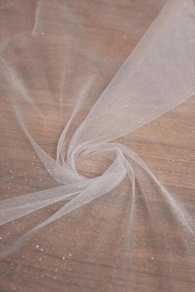 Kumaş Deposu قماش فيكتوريا سيملي تول باللون الرمادي الفاتح